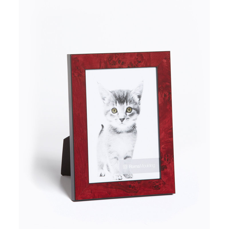 Cadre photo Burlwood, 8" x 10", rouge