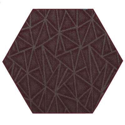 Tapis raffiné à motif raffiné bourgogne