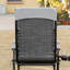 Fauteuil inclinable inclinable avec coussin rembourré, plateau latéral Outsunny