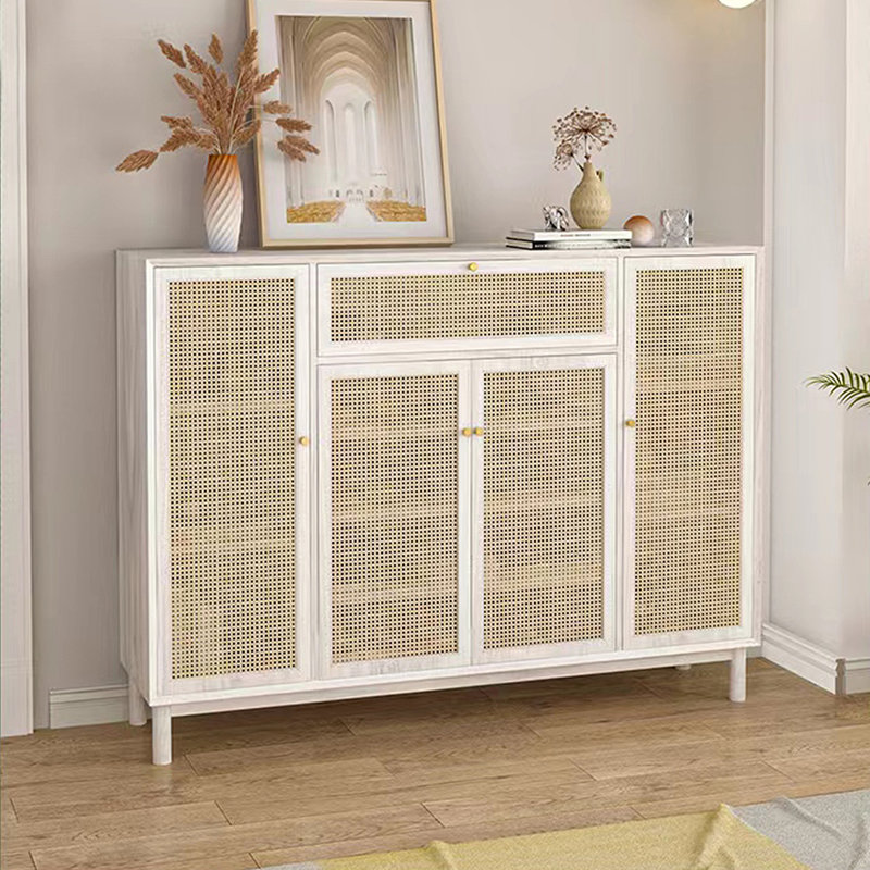 28 Pair Shoe Storage Cabinet, White