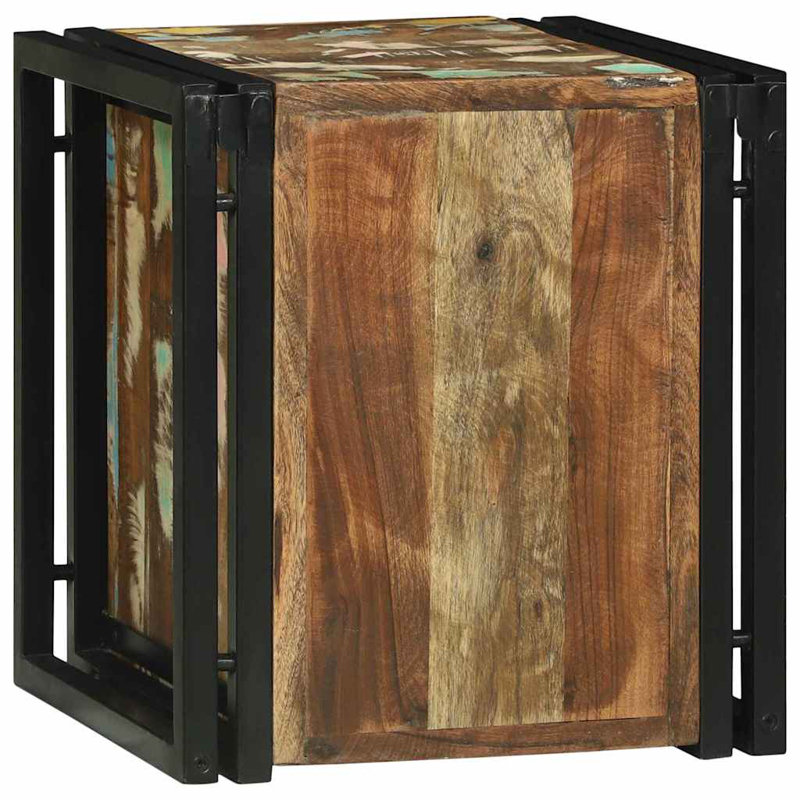 Solid Wood Open Shelving Wine Bottle Rack, Oak