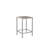 Betty Aluminum Outdoor Bar Table – Modern Patio Pub Table with Rust-Free Frame & All-Weather Poly Resin Top- in Grey-19110601