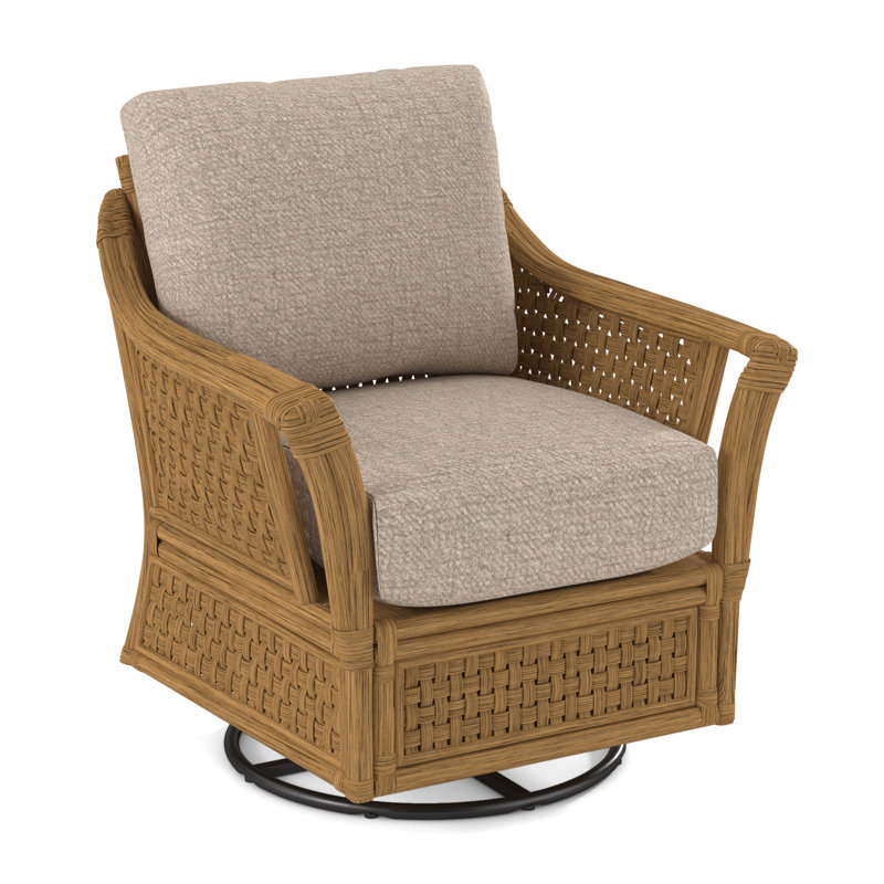 Boca Armchair, Beige Performance Fabric; 0851-73, Havana