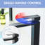 Robinet à poignée simple à un trou avec drain escamotable pour lavabo de meuble-lavabo