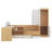 Full Size Daybed With USB Charging, Wooden Platform Bed With 6 Drawers, Shelves, Desk And Wardrobe-1246654050