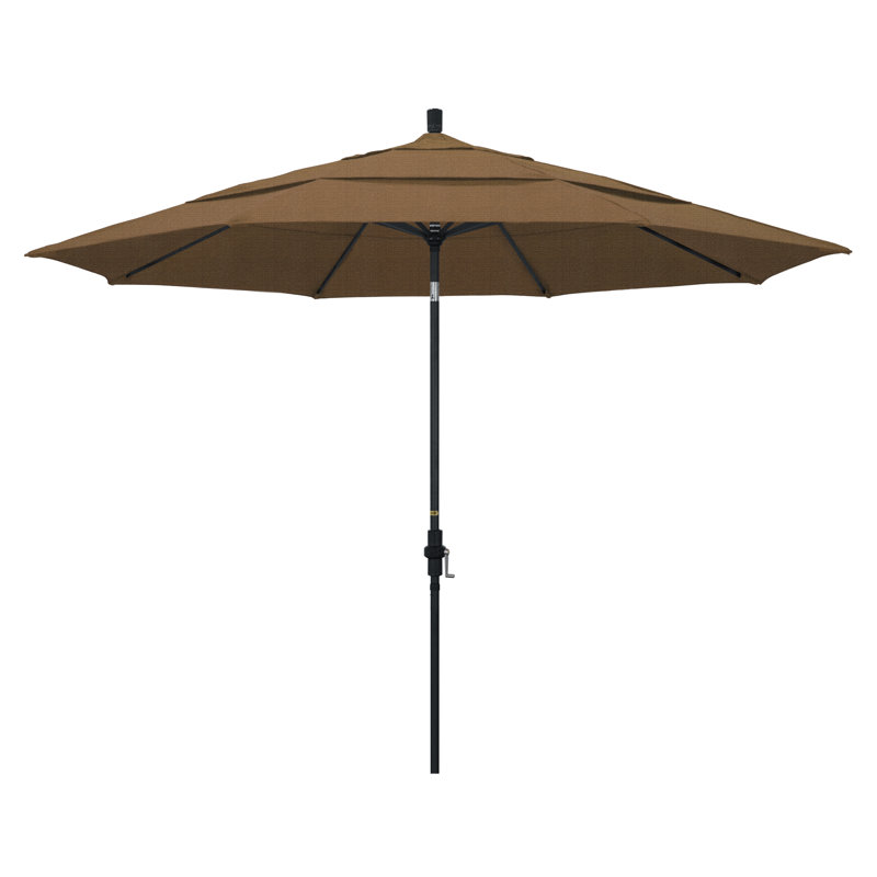 Parasol de marché Broadmeade octogonal Sunbrella, Performance sésame tissé