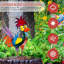 Statue de coq en métal pour les décorations de jardin
