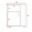 Armoire à micro-ondes à 4 tablettes avec wengue noir Correy Correy-1478329505