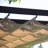 Modena Wood Grain Aluminum Pergola in Espresso with Mocha Canopy-1864996748