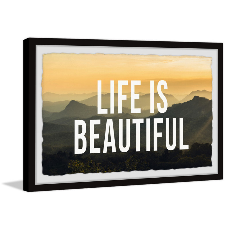 Life Is Beautiful II by Marmont Hill - Single Picture Frame Painting, 20cm H x 30cm W x 3.81cm D