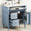 Meuble-lavabo élégant l 30 po avec lavabo en céramique-221347388
