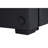 Donovan 84.5"W Black PVC Fabric Sleeper Sectional with USB Charger, Cupholders, Storage Arms