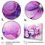 Encre botanique rose et mauve - ensemble de décorations murales abstraites botaniques multiples