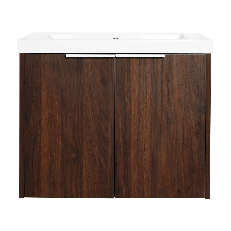 Meuble-lavabo autoportant et portes d'armoire à fermeture en douceur - à l'exception du lavabo