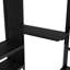 Lit superposé double au-dessus de simple avec garde-robe intégré, lit superposé en métal avec lit gigogne, bureau pliable, échelles, conception à réduction de bruit, noir-147478033