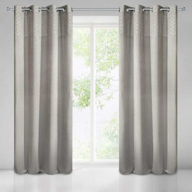 Blackout Curtain Single Panel, Grey