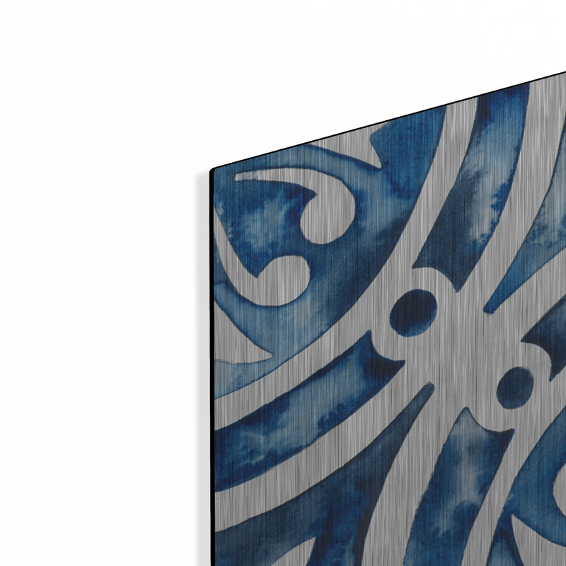 «Cobalt Tile IV» par Grace Popp, H 36 po x l 36 po
