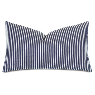 Claire Striped Cotton Reversible Throw Pillow