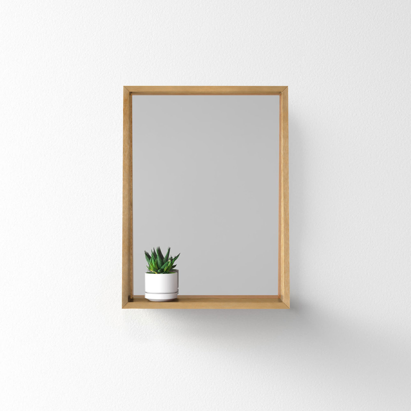 Parkside 18" Accent Mirror, Natural