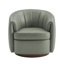 Fauteuil demi-tonneau pivotant en cuir Modern Geniue-1341155218
