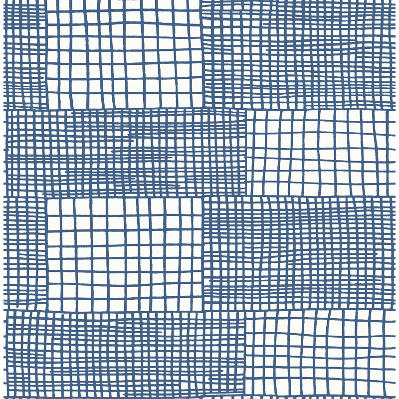 Maxwell Geometric Wallpaper Roll, Blue