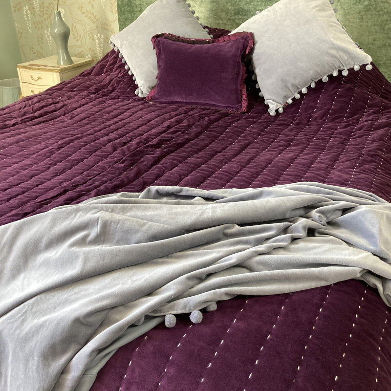 Reisman Square Throw Cushion, Silver Grey