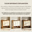 Armoire à chaussures 47,24 po Mid-Century à 3 portes crème et blanche à deux portes style vintage