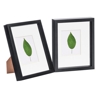 Nicola Spring - 3D Box Photo Frames - 8 x 10" with 4 x 6" Mount