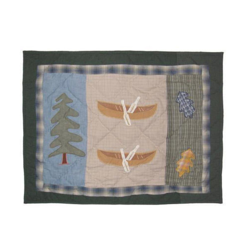 Up North Woods Cotton Percale Quilt, Queen Quilt + 4 Additional Pieces