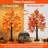 fall maple tree,48 LED lights,battery operated,timer,acorn,Thanksgiving decorations