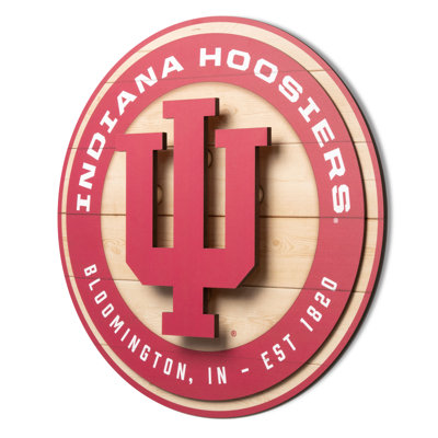 NCAA Indiana Hoosiers 3DX Circle Wall Art