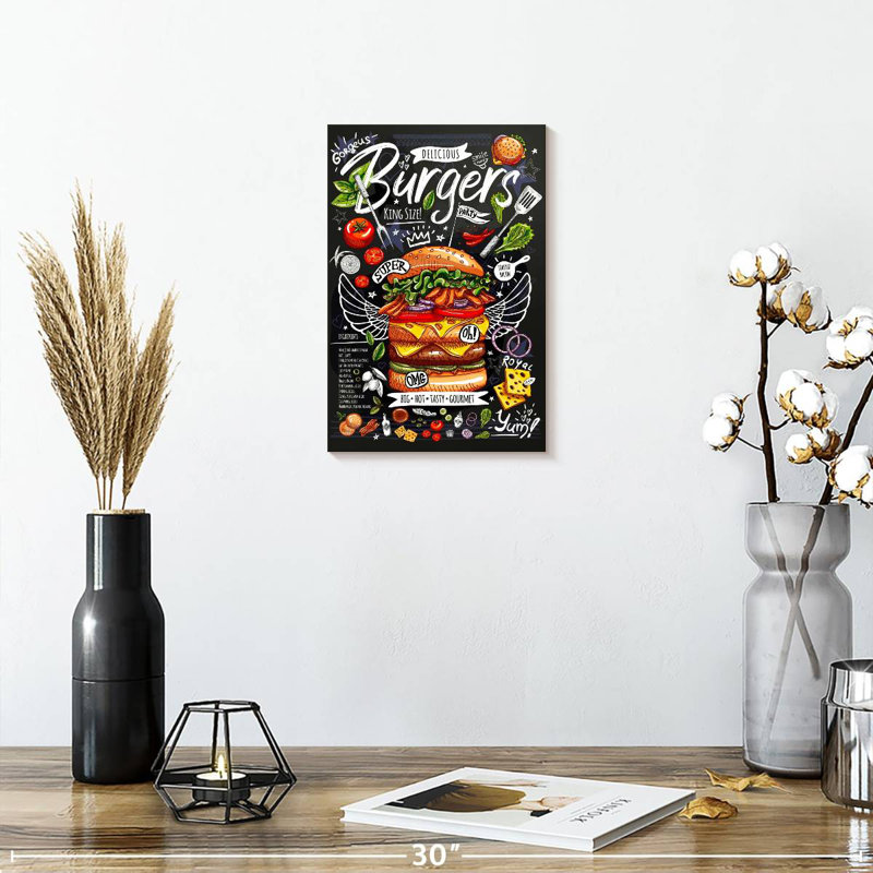 Yarlin King Size Burger, 12" H x 8" W
