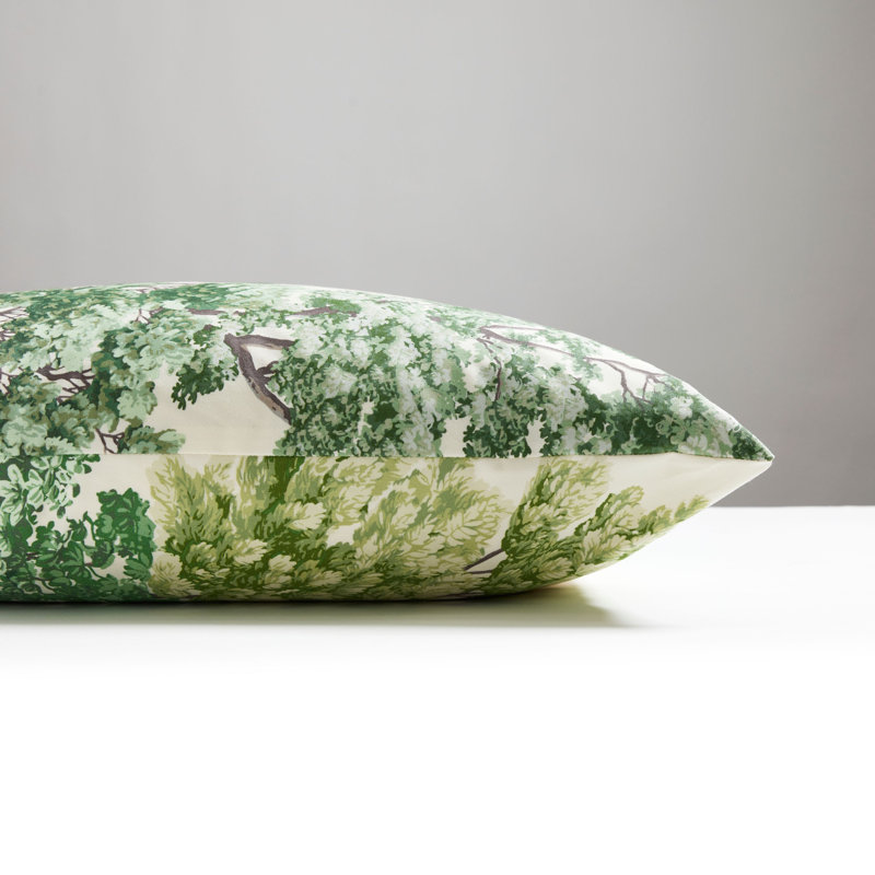 Central Park Square Pillow Cover & Insert, Green