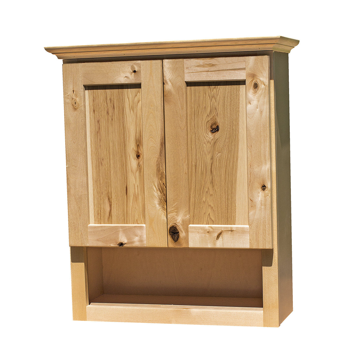 Natural wood on sale wall cabinet