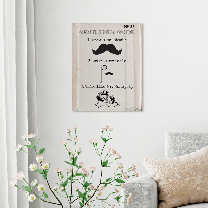 Gentlemen Guide - Impression sur toile, H 24 po x l 20 po
