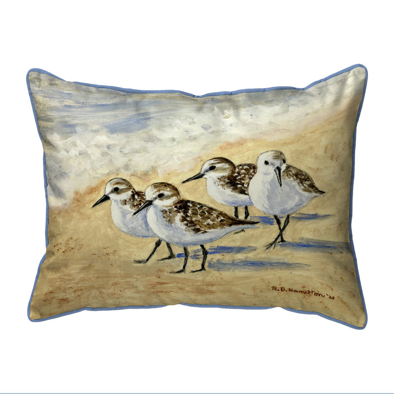 Coussin intérieur / extérieur Dick's Sanderlings, 12 po x 12 po