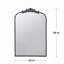 Miroir 24 po x 36 po de conception classique avec cadre d'inspiration baroque pour salle de bain, console de vestibule, adossée au mur-635605703