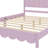 Retro Style Bed with Rectangular Headboard-100010923-100010922