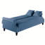 Canapé-lit convertible 2 en 1 avec causeuse, futon-lit rembourré en tissu brûlé avec rangement et 2 coussins-114222639