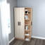Armoire moderne avec finition beige uni Ayreanna, 35,4 x 71,5 x 19,7 pouces | 100% panneau de particules enduit de mélamine, épaisseur: 0,71 pouce | Design élégant en pin atlantique, grand espace de rangement pour vêtements et accessoires