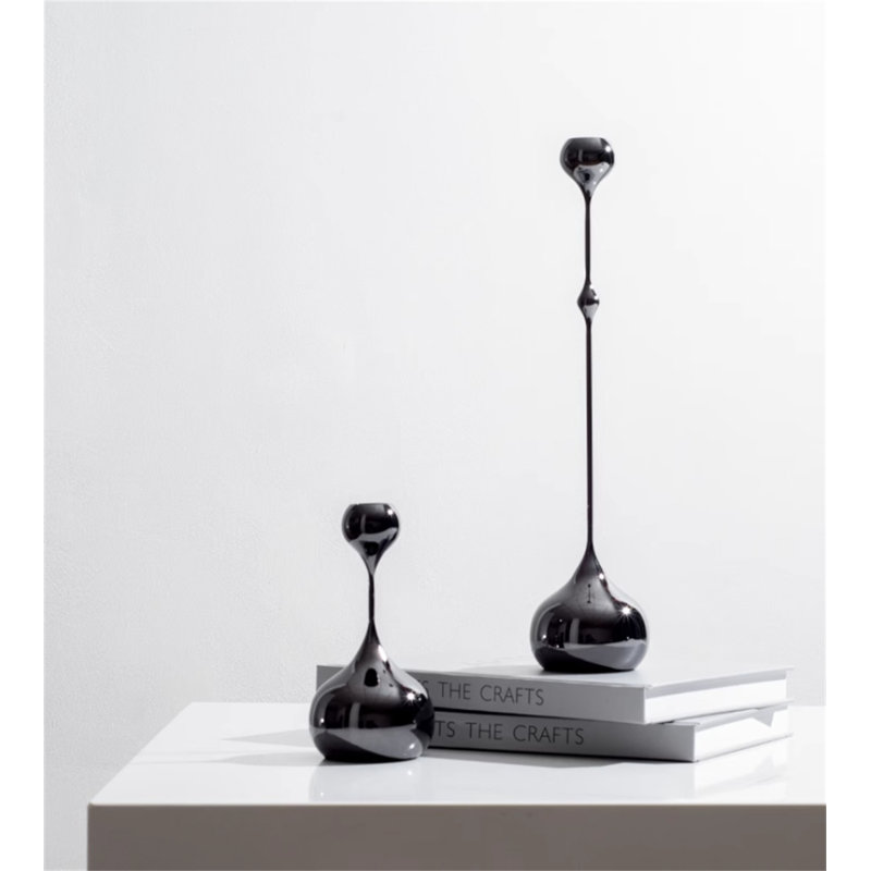 13.78'' H Metal Fireplace Candlestick