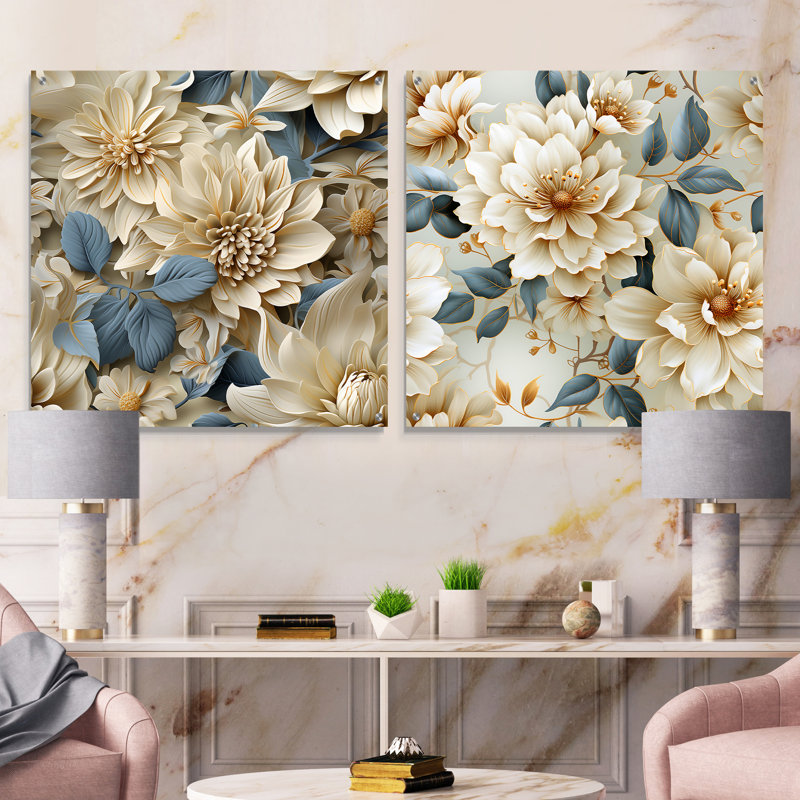 Cactier - Ensemble de 2 art mural en verre acrylique, H 16 po x l 33 po