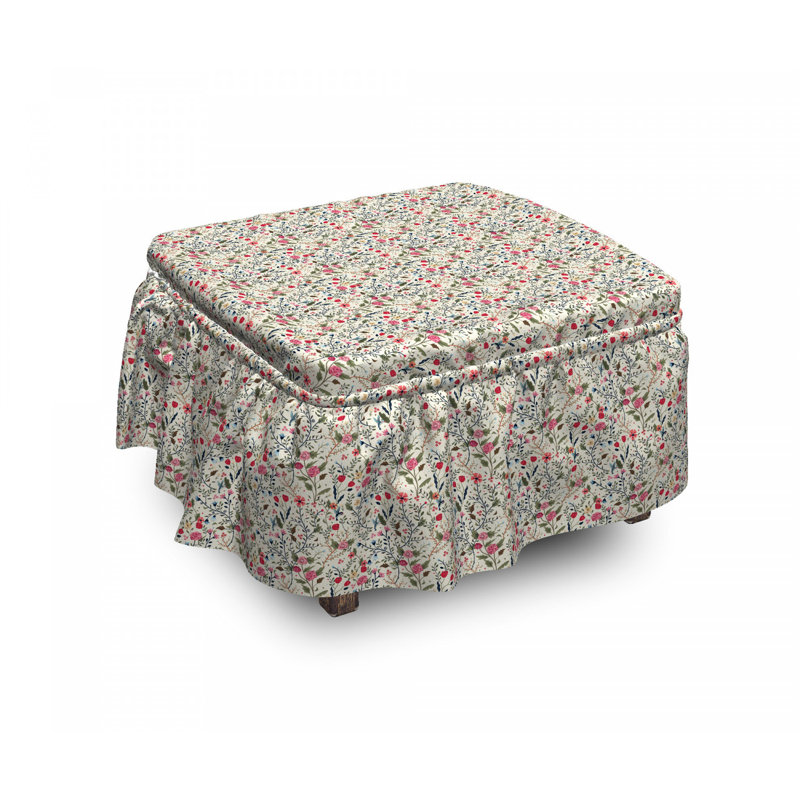Housse pour décoratif repose-pieds, Gris nuageux