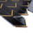Natural 11.82 in. x 12.41 in. Chevron Polished Marble Mosaic Tile-67852669