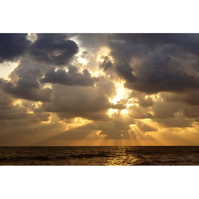 Dramatic Sunset by Barcin, 32" H x 48" W