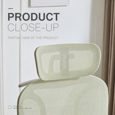 Chaise de bureau ergonomique avec repose-pieds, chaise d'ordinateur à dossier haut avec soutien lombaire dynamique, appui-tête 2D, accoudoirs 4D et siège en mousse pour un confort optimal.