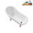 53.1'' x 25.6'' Freestanding Soaking Acrylic Bathtub-90763272-76285536