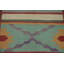 Tapis oriental rayé en laine Kilim 4x12
