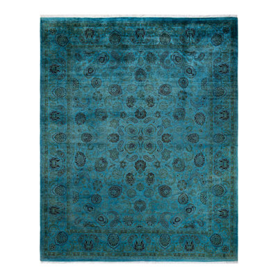 Weirsky One-of-a-Kind 8' 2" X 10' 2" New Age Wool Area Rug Blue