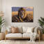 «Big Cats Grass Lion», art mural en métal-1521590684